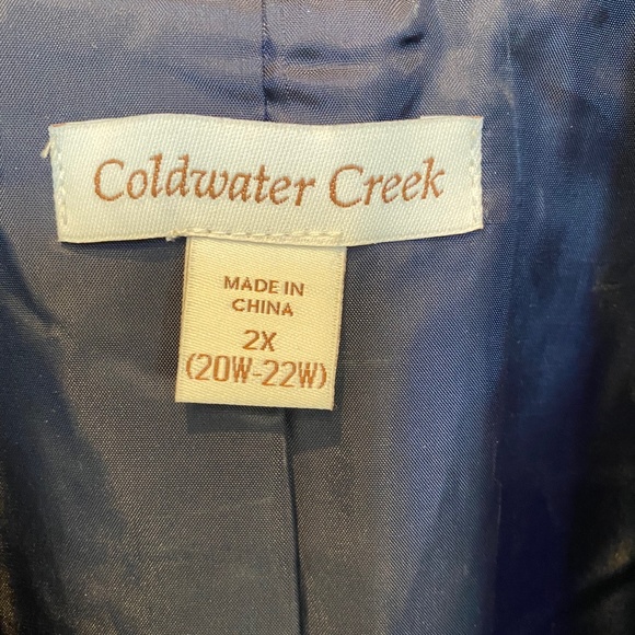 Coldwater Creek | Purple Shimmer Jacquard Blazer 2 - Picture 5 of 8